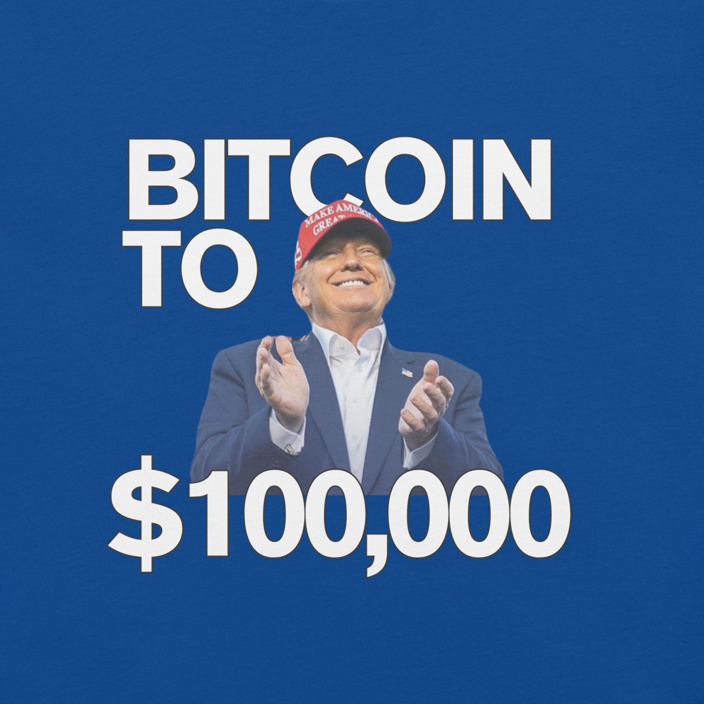 bitcoin to 100k trump shirt