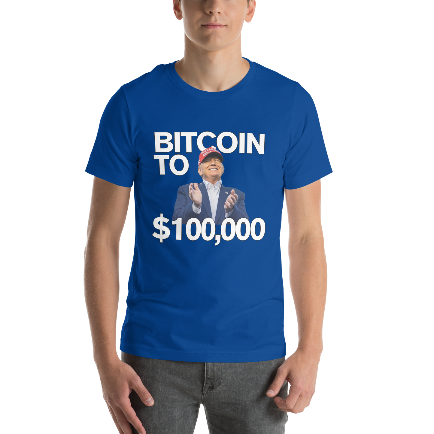 bitcoin to 100k trump shirt